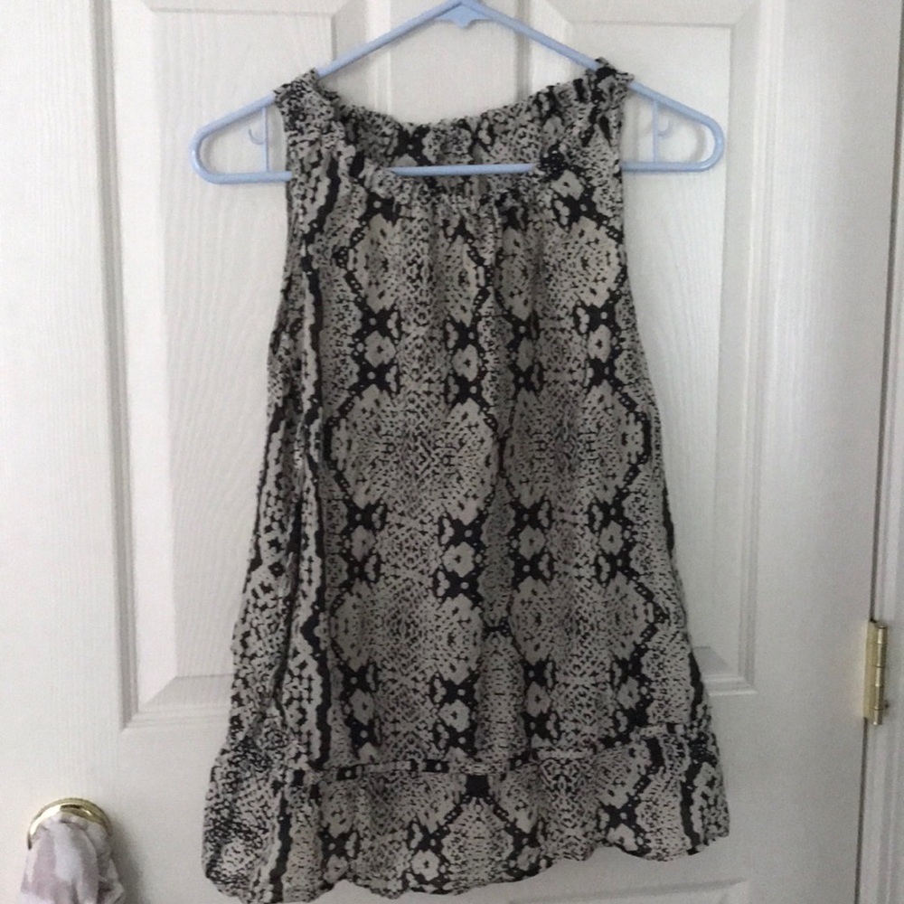 LOFT snake skin print toop
